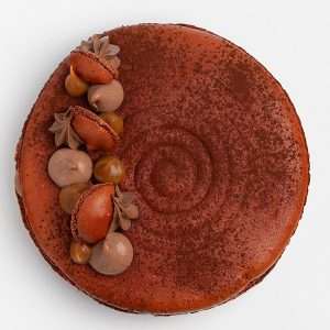 Macaron chocolat caramel