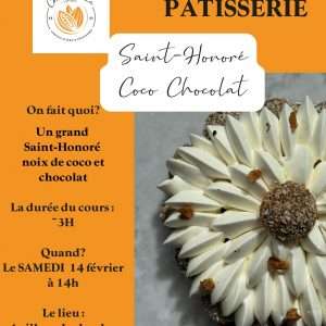 Cours Saint-honoré coco chocolat