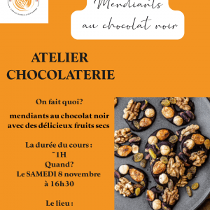 Atelier mendiants au chocolat