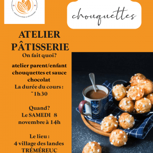 Atelier chouquette et sauce choco parent/enfant