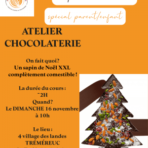 Atelier sapin en chocolat parent/enfant