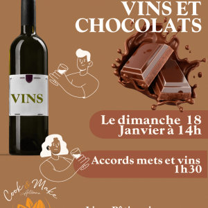 Atelier dégustation vins et chocolats