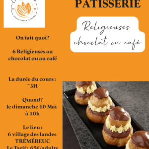 Cours Religieuse chocolat ou café 10 mai à 10h