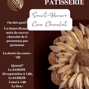 Cours Saint-honoré coco chocolat 2 mai