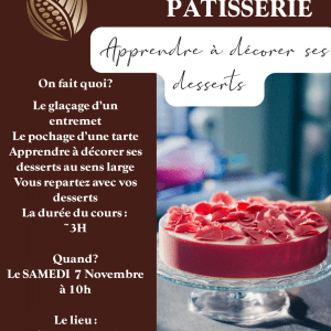 Cours décor et pochage 21 Novembre à 10h